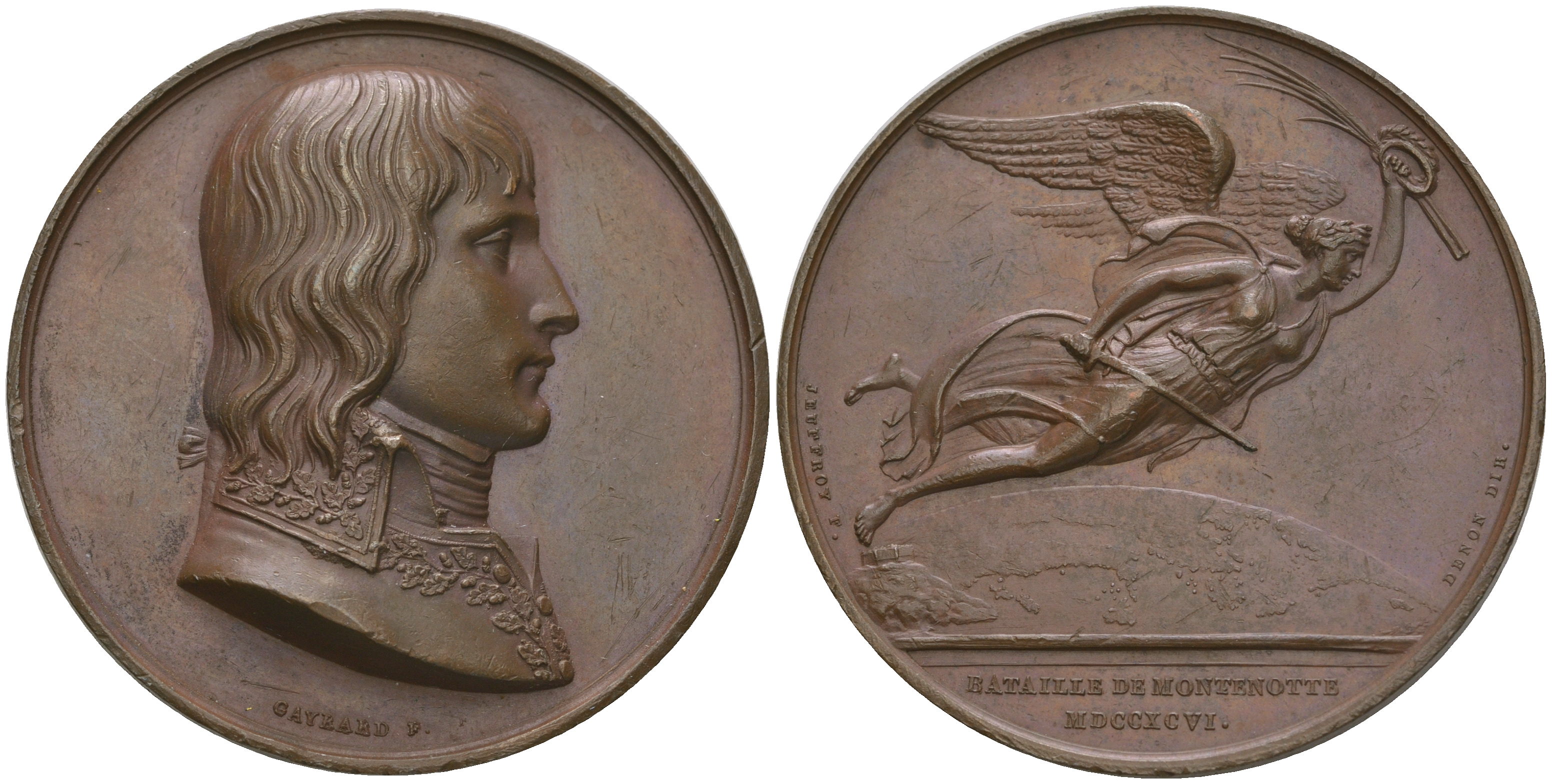 Набор бронзовых французских медалей и медальонов 1810 года. Оригинальный комплект. 0-0-00