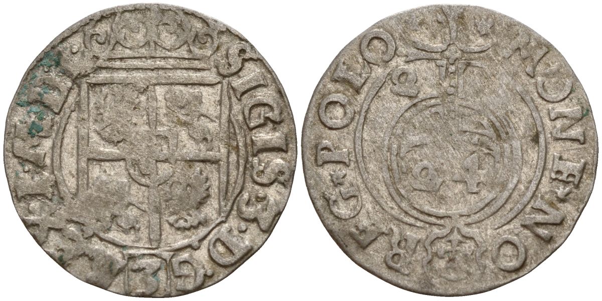 Польша 3 полкера (3 полторака - 1 крейцер) ND (1620-1627) Сигизмунд III Ваза (1587-1632) KM 41 серебро 4158-827