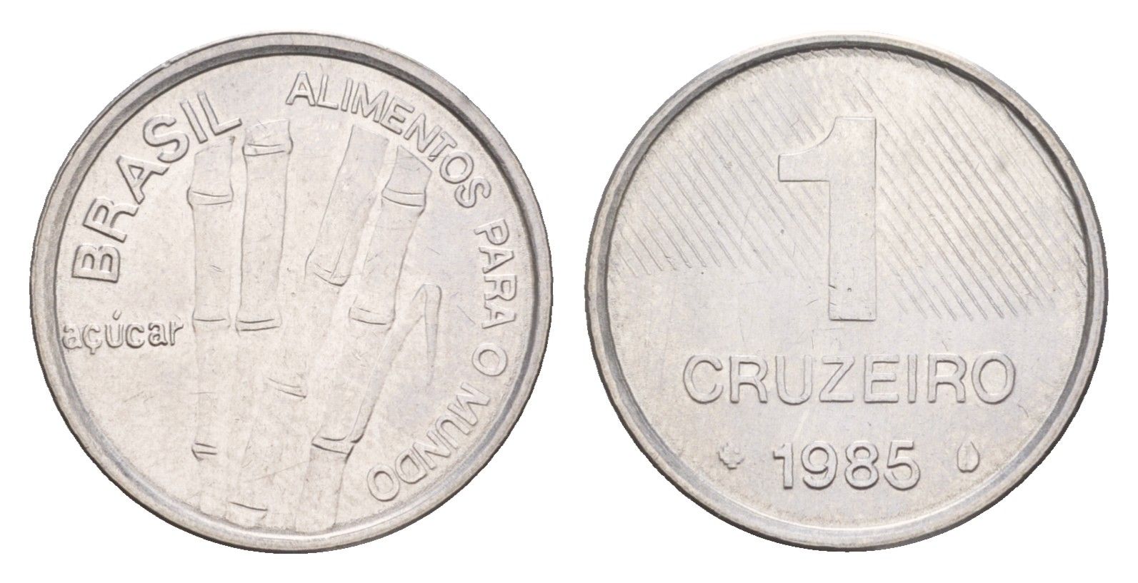Бразилия 1 крузейро 1985 ФАО - Сахарный тростник KM 598 нержавеющая сталь 4651-1012