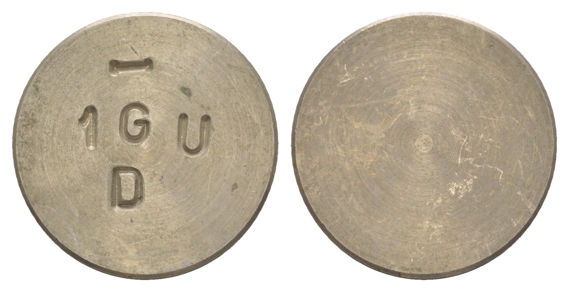 Германия жетон для весов ND вес 5,3 гр белый металл 4638-944