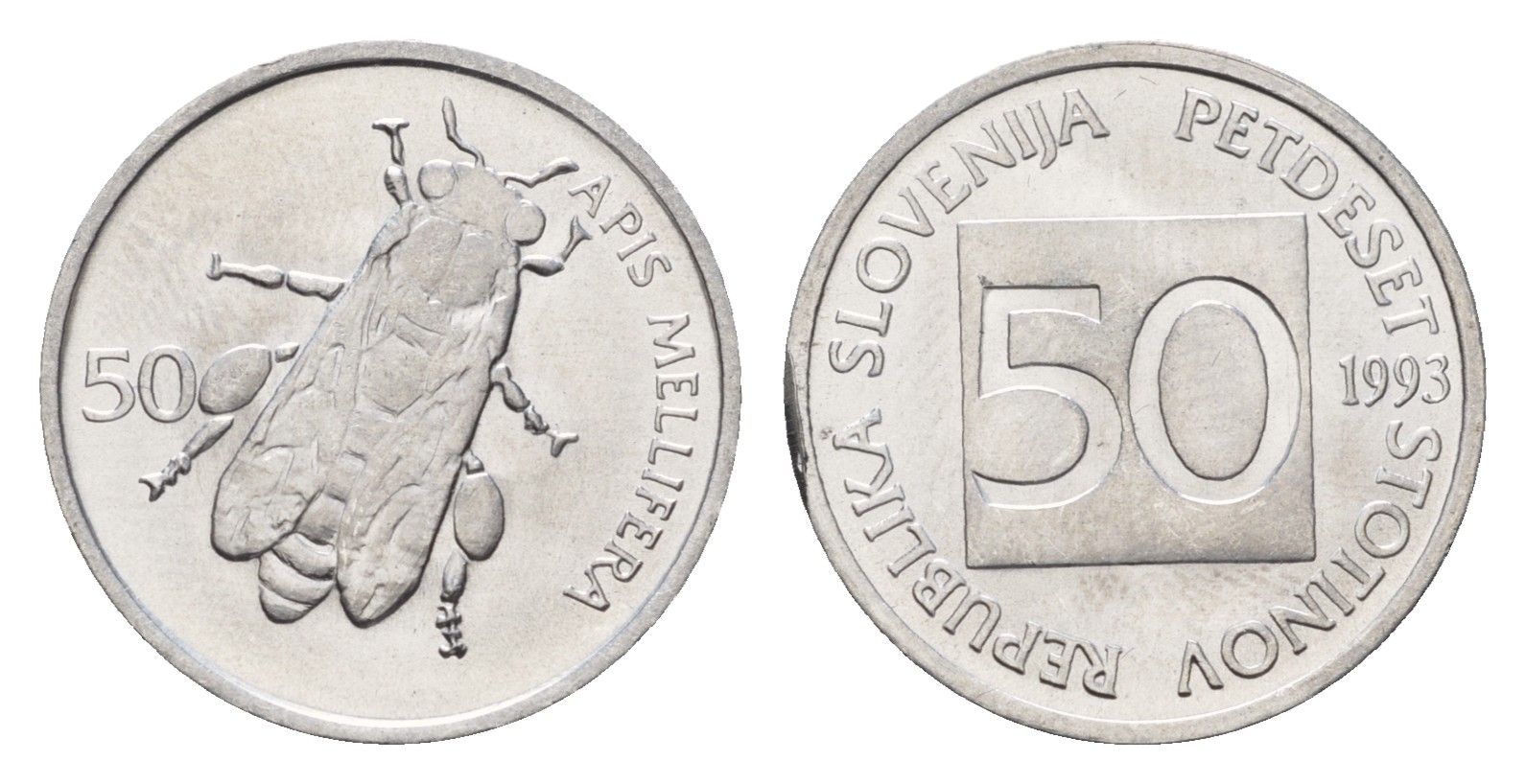 Словения 50 стотинов 1993 KM 3 алюминий UNC 4164-131