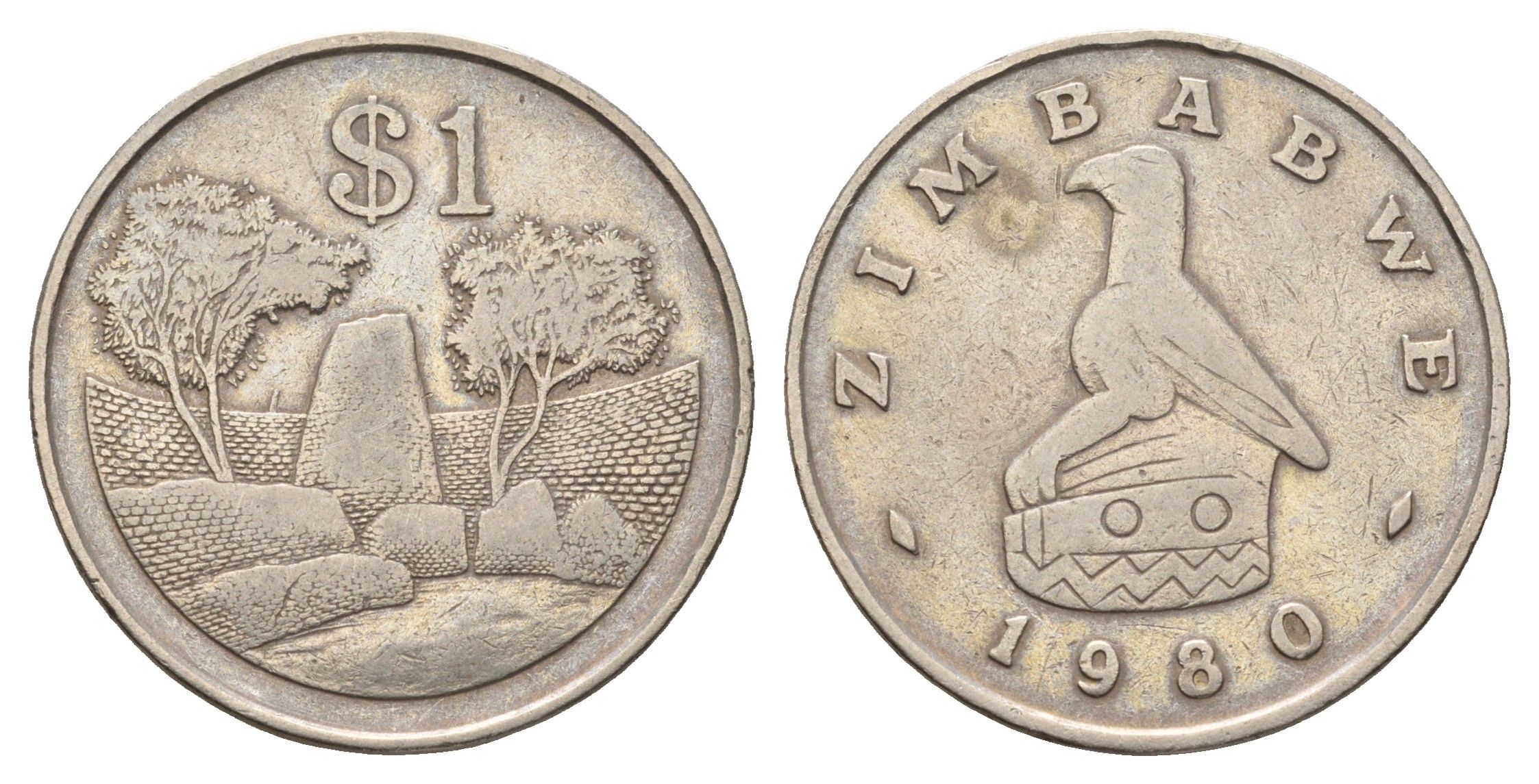 Зимбабве 1 доллар 1980 KM 8 медно-никель 95-523