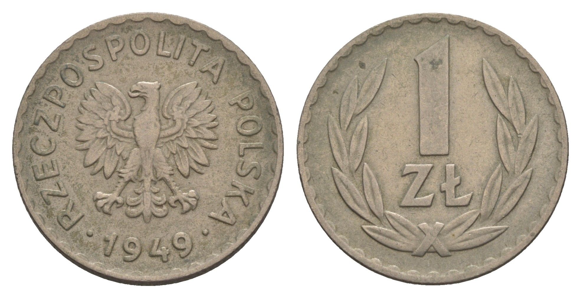 Польша 1 злотый 1949 Y 45 медно-никель 4646-1027