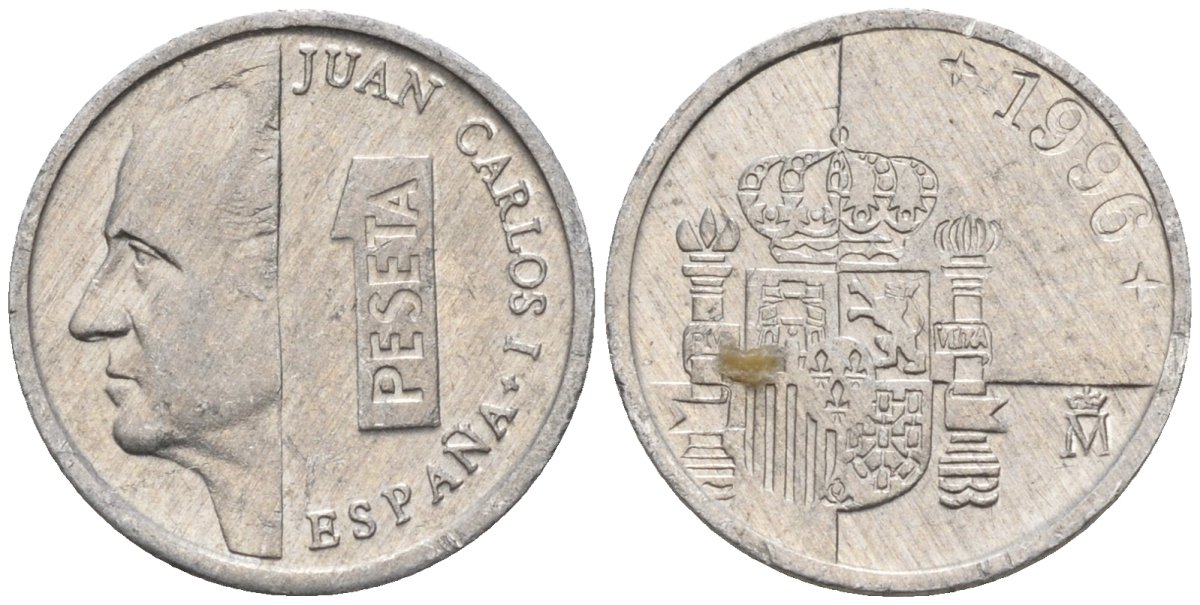 Испания 1 песета 1990 Хуан Карлос I (1975 - 2014) KM 832 алюминий 4154-523