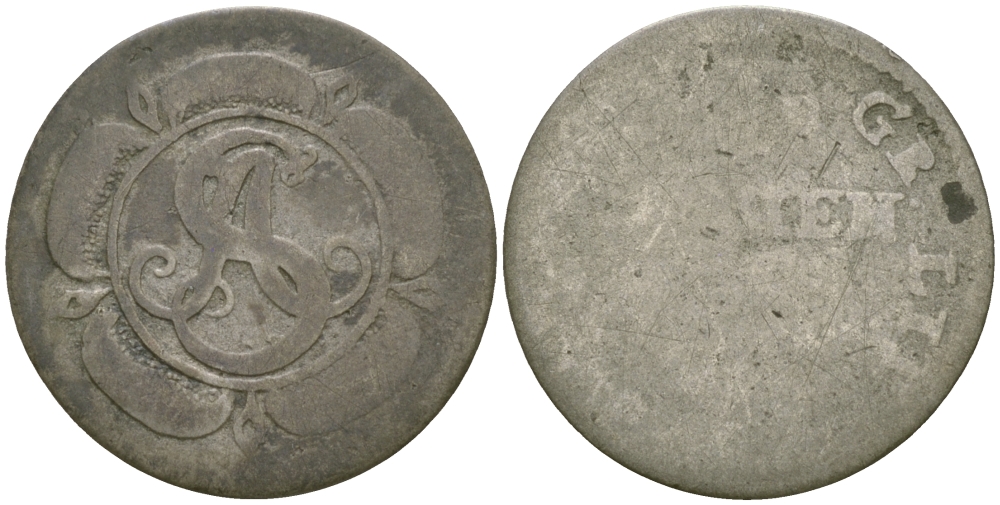 ЛИППЕ-ДЕТМОЛЬД 1 МАРИЕНГРОШ 1768 KM 182 серебро 99-844