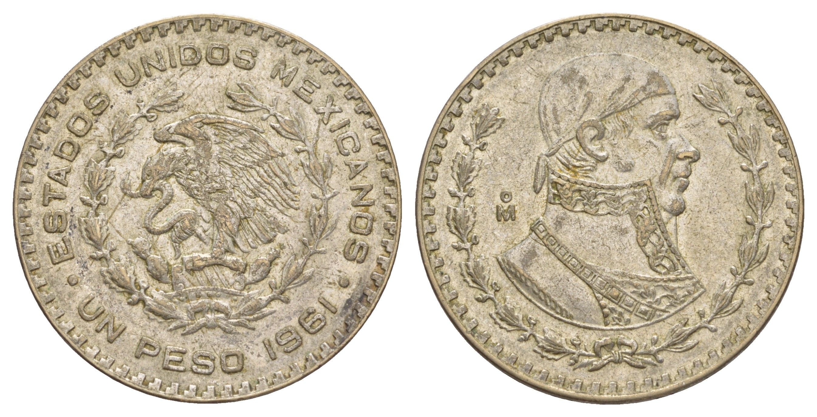 Мексика 1 песо 1961 Хосе Мария Морелос KM 459 серебро 4645-746