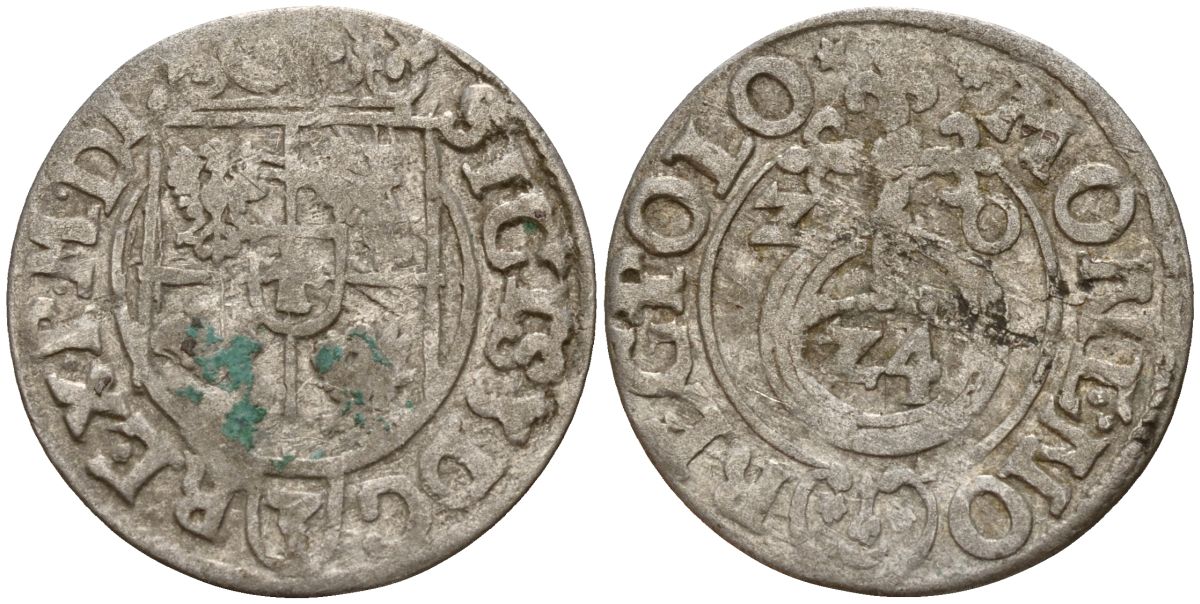 Польша 3 полкера (3 полторака - 1 крейцер) 1620 Сигизмунд III Ваза (1587-1632) Gorecki B.20 серебро 4158-833