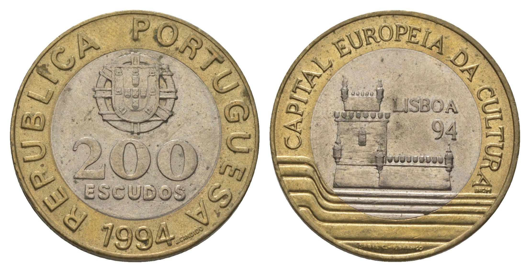 Португалия 200 эскудо 1994 Лиссабон – культурная столица Европы KM 669 биметалл 4626-356