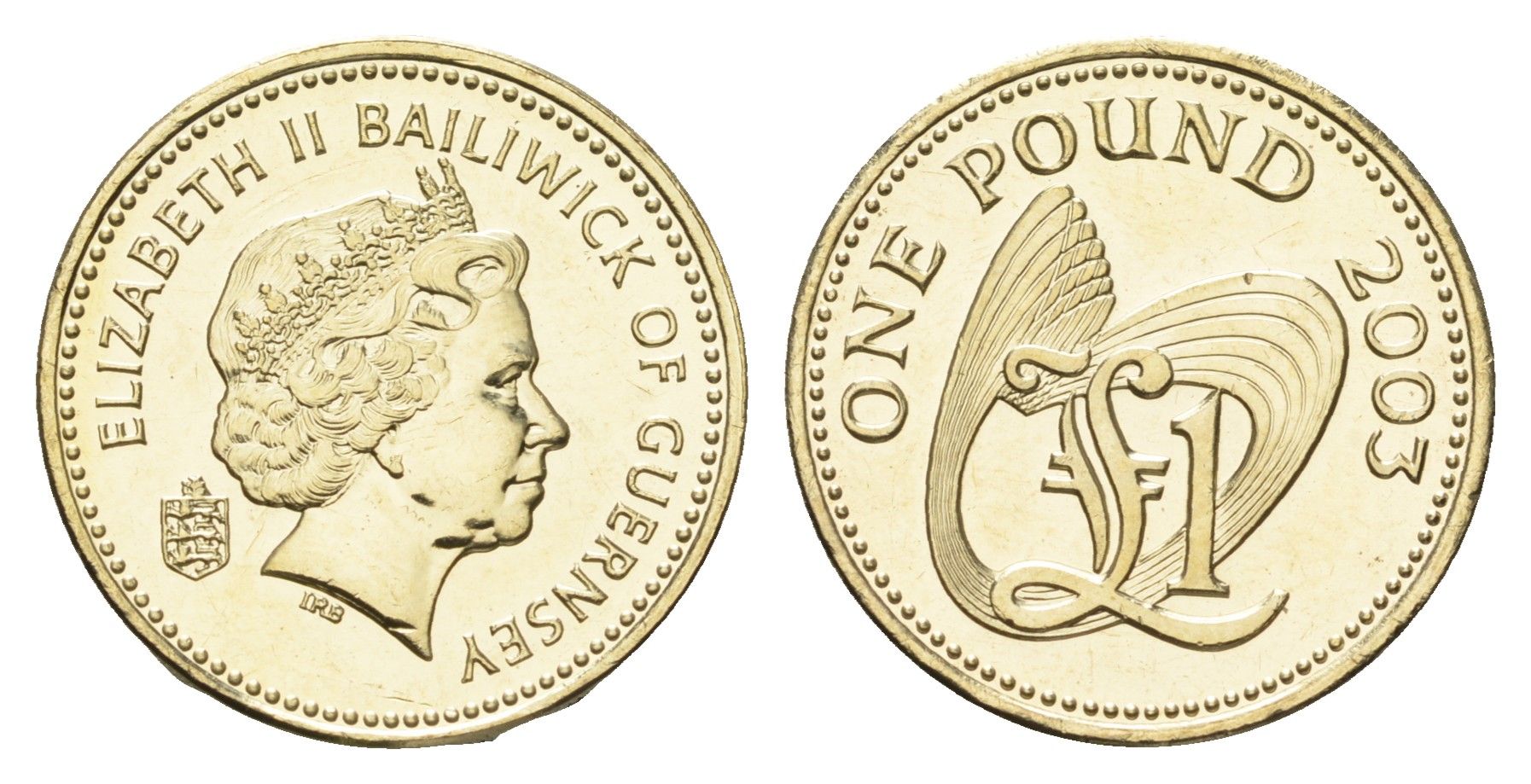 Гернси 1 фунт 2003 KM 110 никель латунь UNC 4660-847