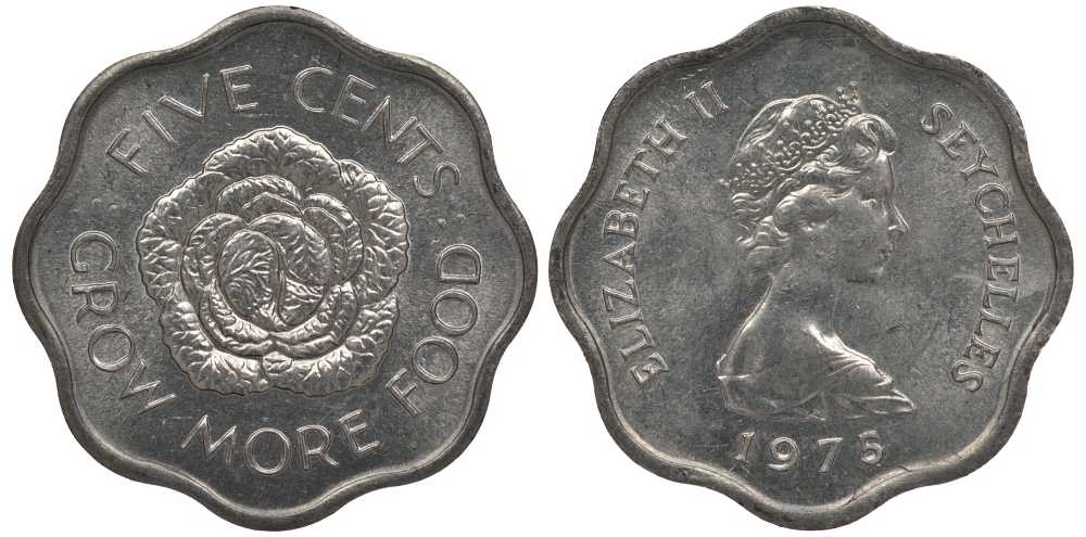 Сейшельские острова 5 центов 1975 FAO KM 18 алюминий UNC M16-04