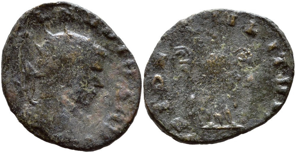 Римская Империя антониниан 269 Клавдий II Готский Very fine бронза 270-325