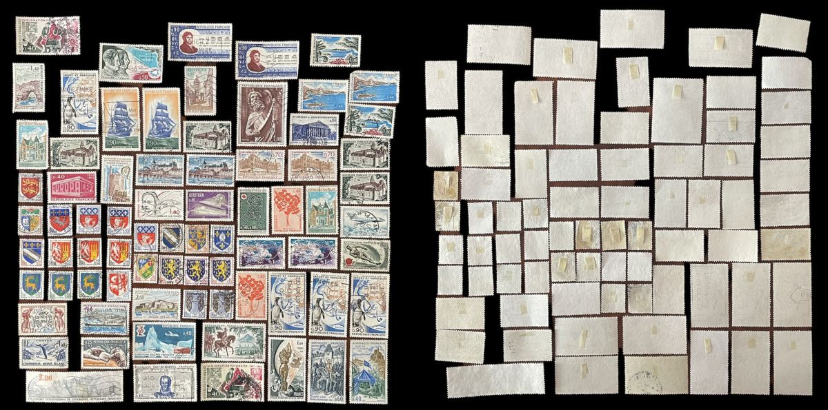 Франция лот из 74 марок 1937-1984 8705-50-2-1