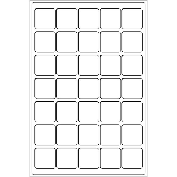 Вкладыш велюровый на 35 ячеек для монет диаметром до 39 мм., 2 штуки. 331597-c