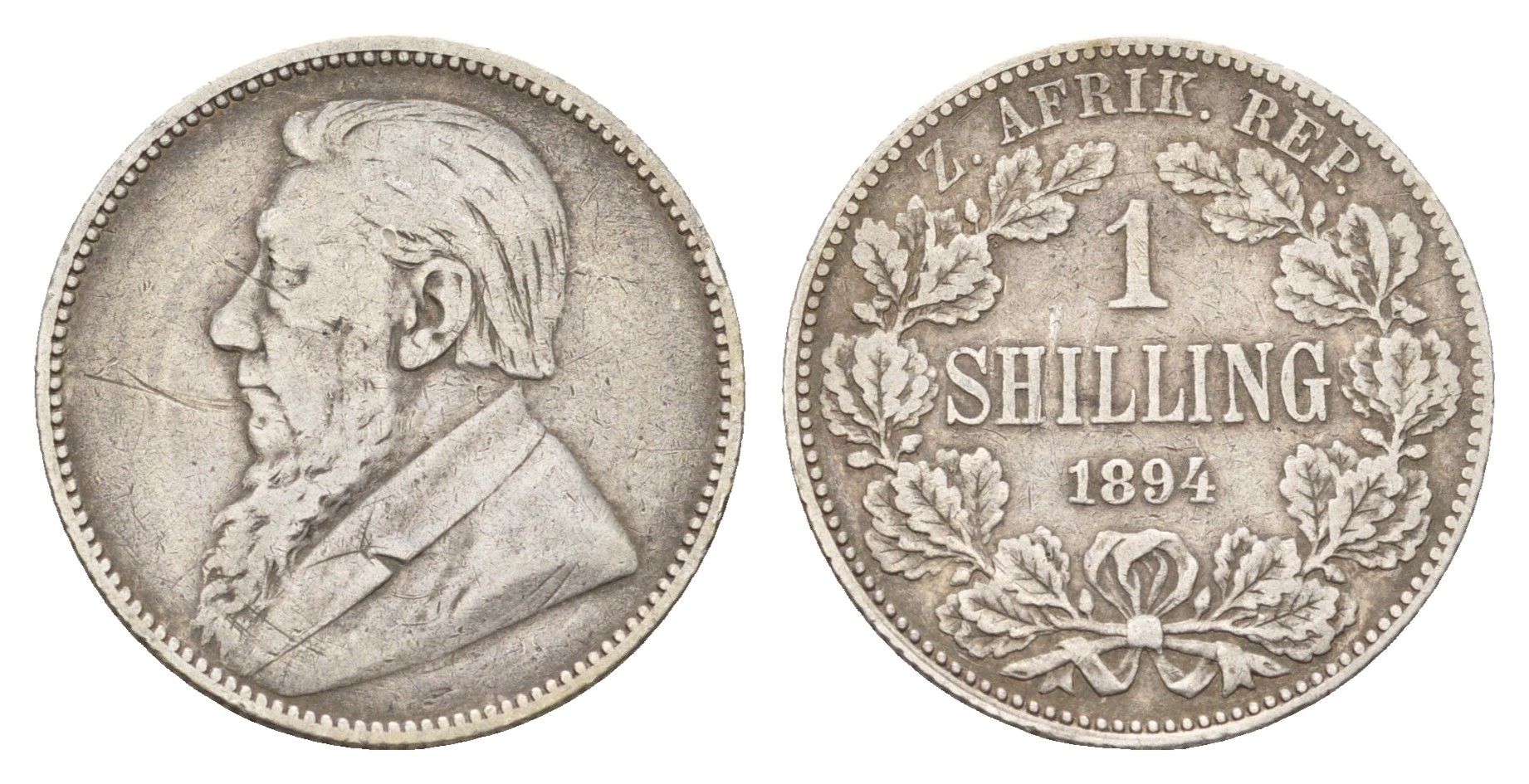 ЮАР 1 шиллинг 1894 KM 5 серебро 4044-1525