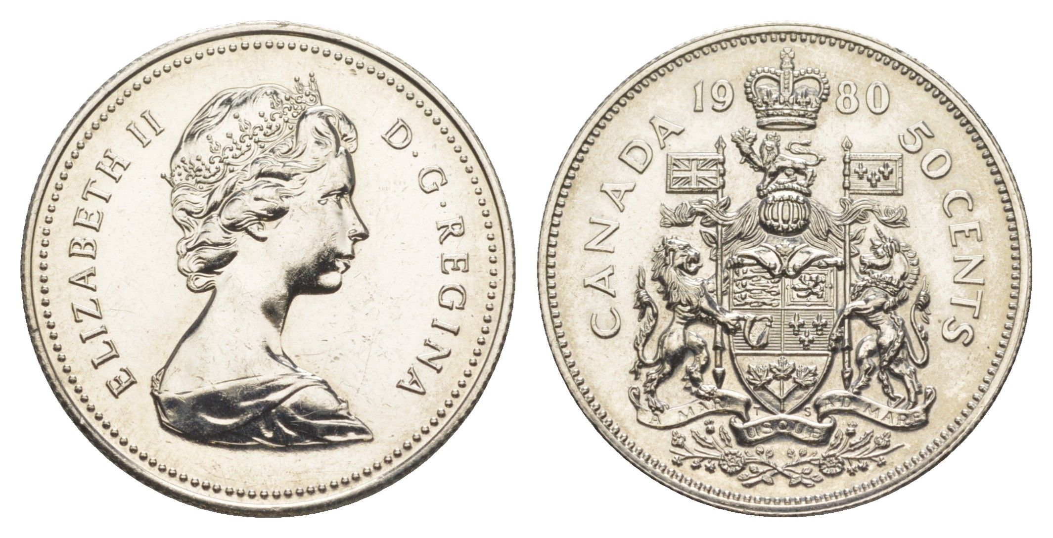 Канада 50 центов 1980 Елизавета II (1952-2022) KM 75.3 никель PROOF-LIKE (BU) 4637-951