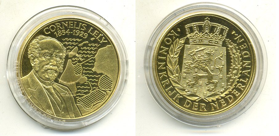 НИДЕРЛАНДЫ МЕДАЛЬ КОРНЕЛИУС ЛЕЛИ (1854-1929) UNC 06-130-31