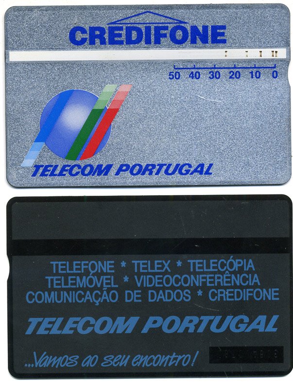 Португалия телефонная карта PORTUGAL TELECOM (CREDIFONE) пластик 6300-47-4-1