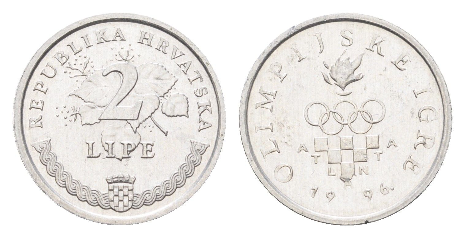 Хорватия 2 липы 1996 XXVI летние Олимпийские Игры, Атланта 1996 KM 36 алюминий UNC 4659-652