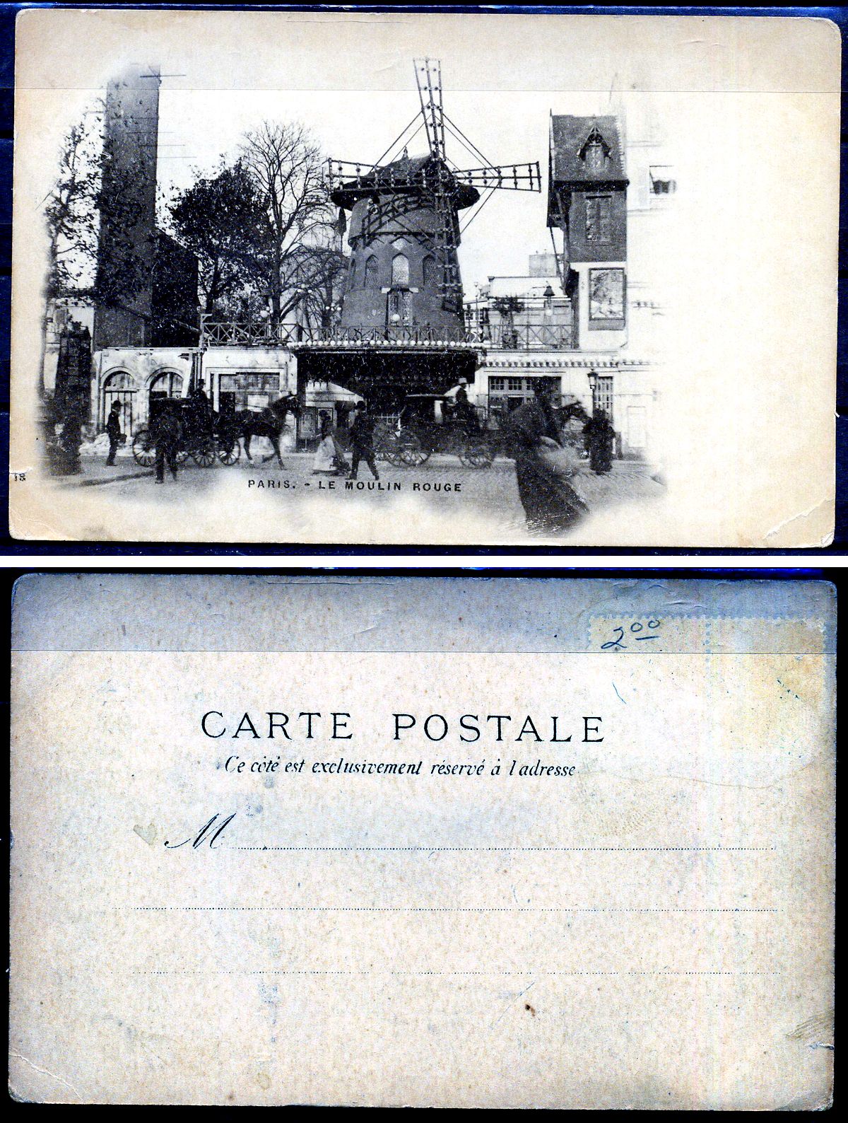 Франция carte postale - открытое письмо Мулен Руж 2193-67