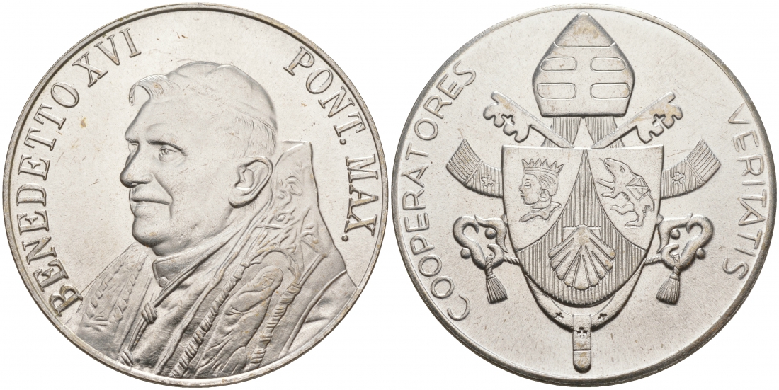 ПОЛЬША МЕДАЛЬ ND ПОНТИФИК БЕНЕДИКТ XVI UNC 73-515