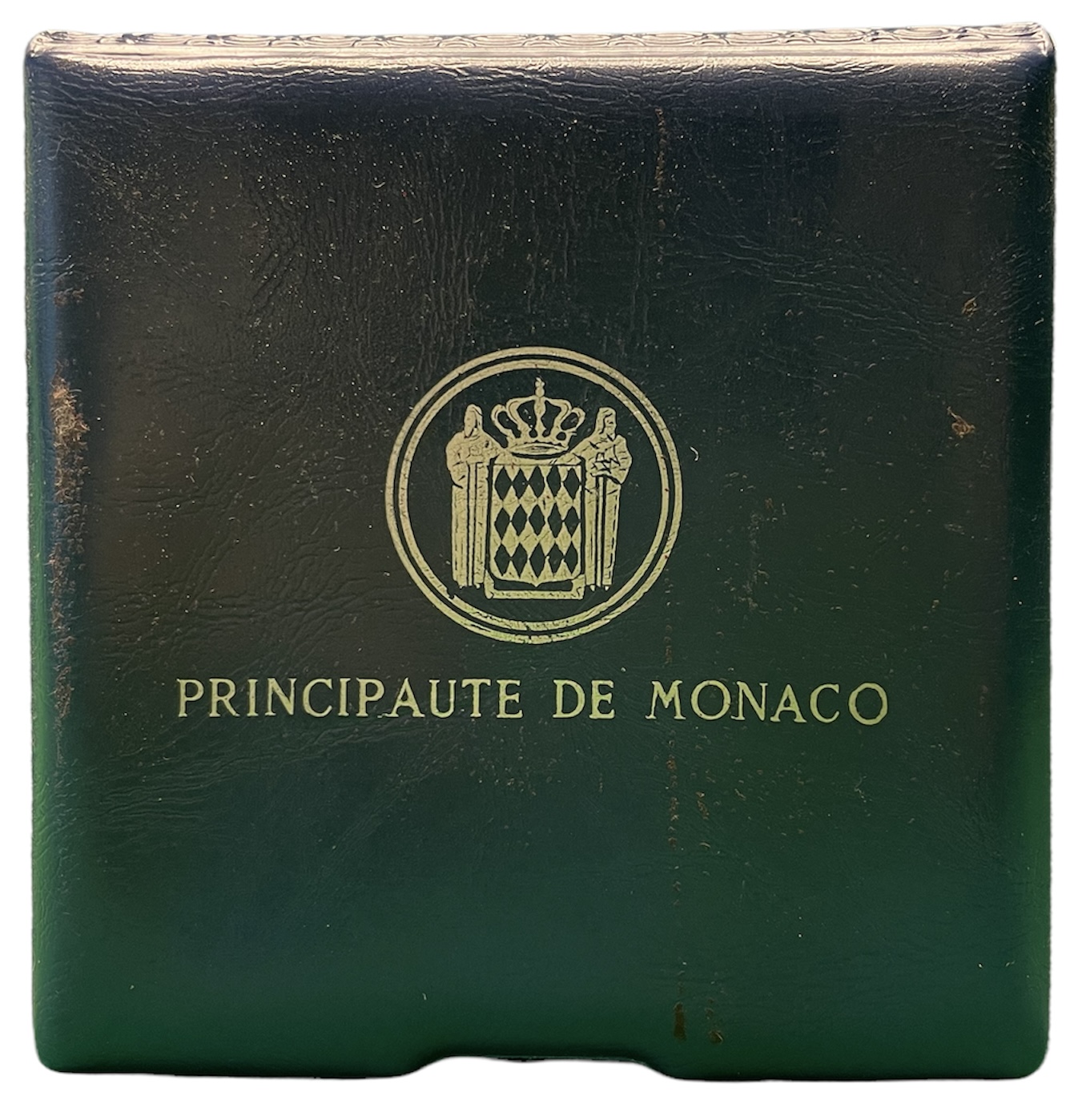 Монако 100 франков 1974 25 лет правления князя Ренье III, запайка, в оригинальной коробке KM 3 серебро PROOF 3-4-7-13