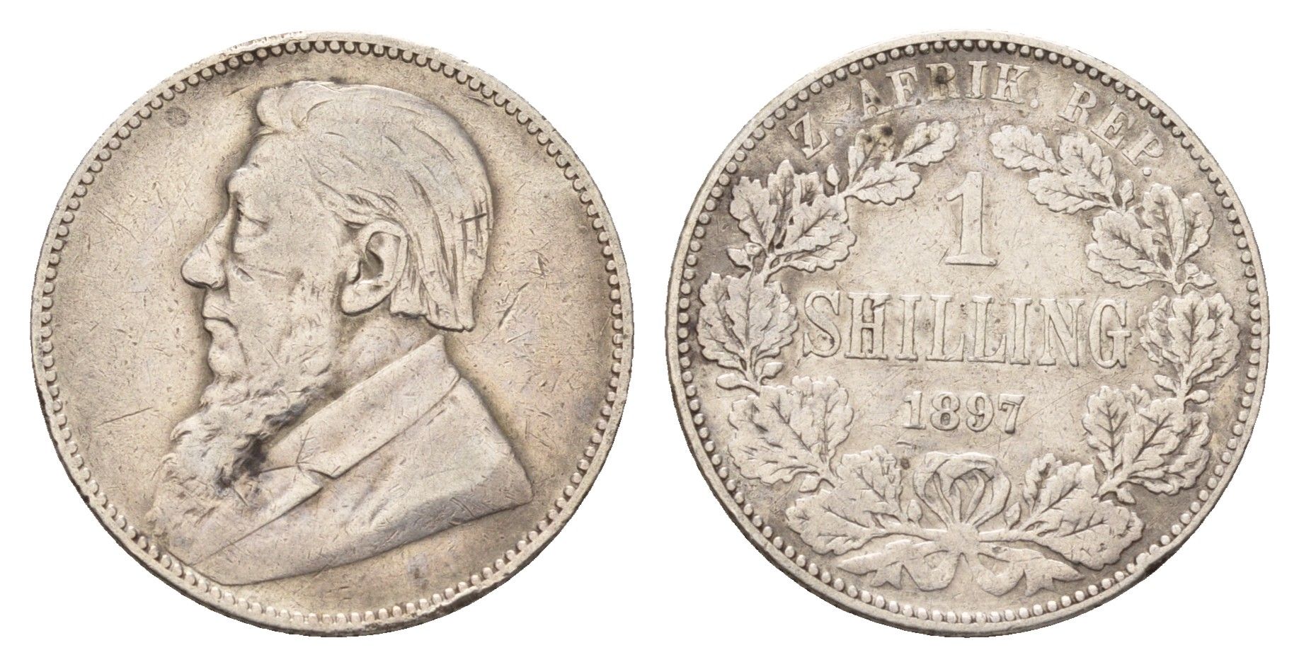 ЮАР 1 шиллинг 1897 KM 5 серебро 4044-1544
