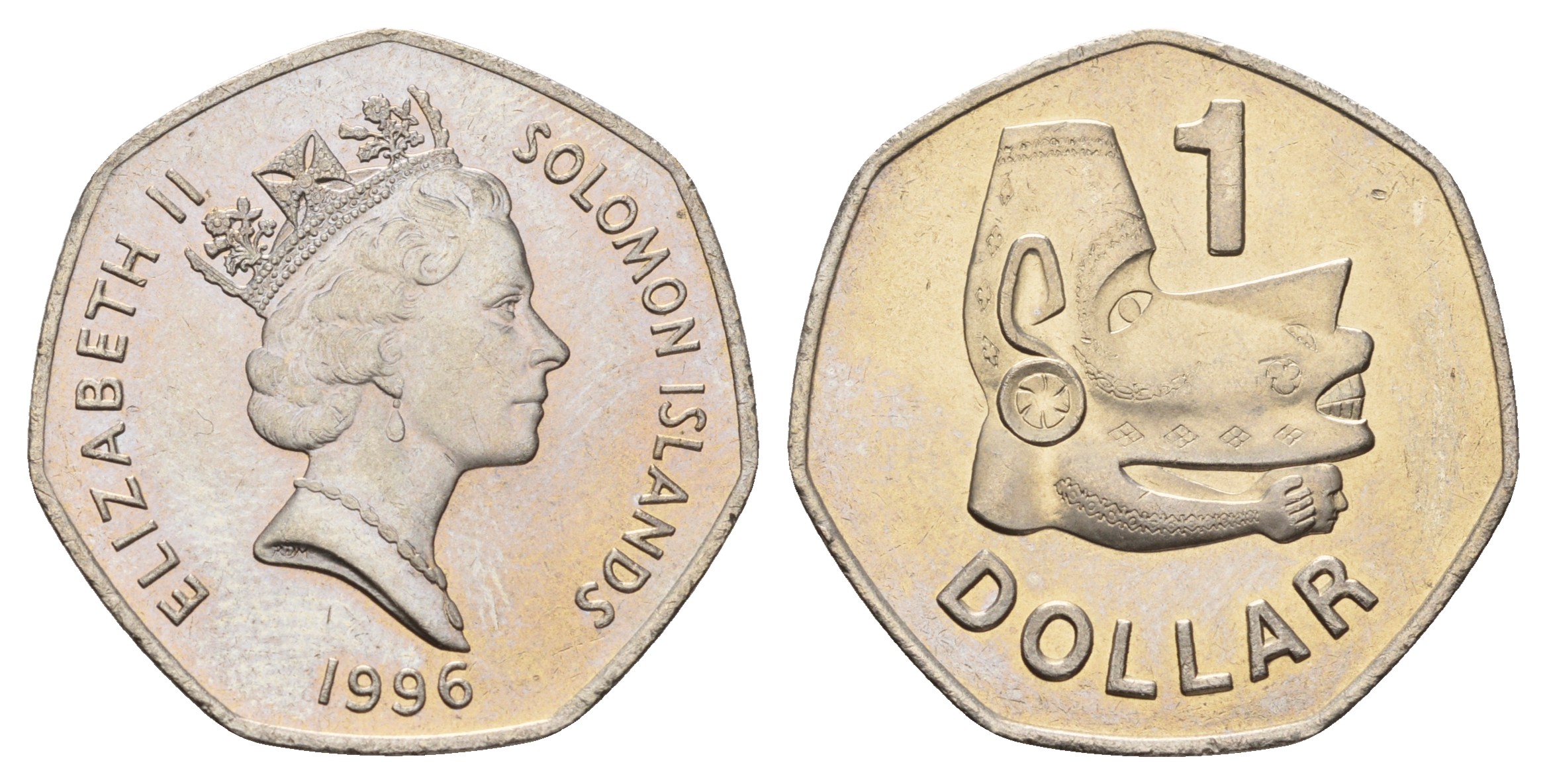 Соломоновы Острова 1 доллар 1996  KM 72 медно-никель   UNC 4680-214