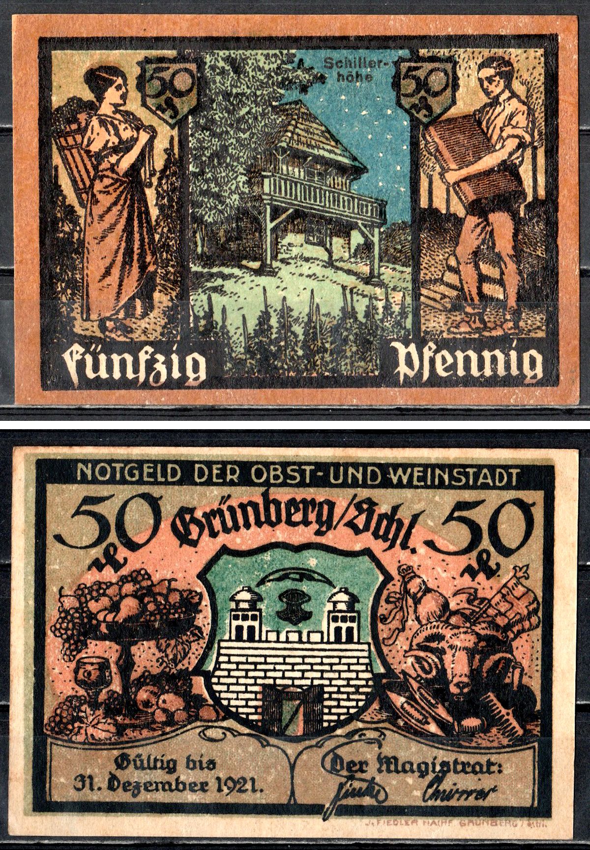 Грюнберг (Силезия) 50 пфеннигов ND 7556-23-1-1