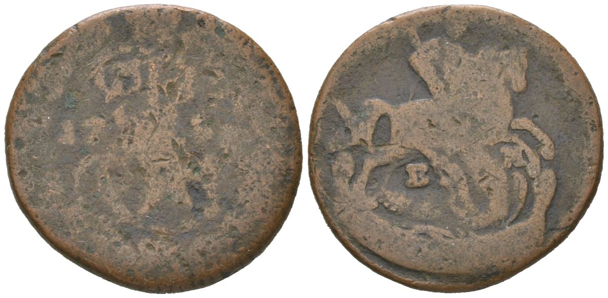 Россия 1 деньга ND (1757-1759) C 5 медь 4605-153