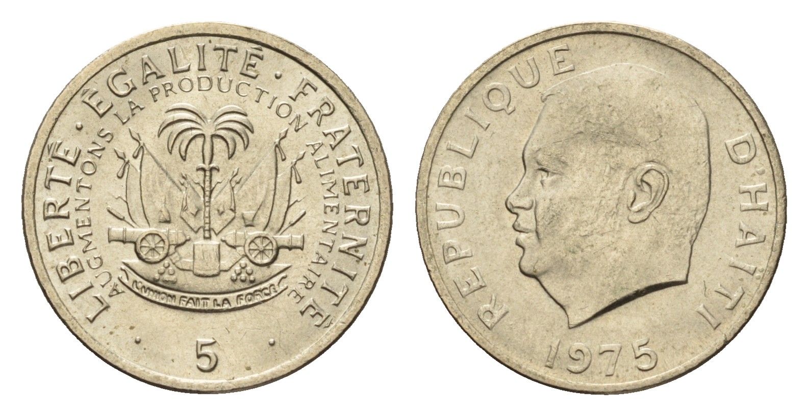 Гаити 5 сантимов 1975 ФАО KM 119 медь цинк никель UNC 4689-1147