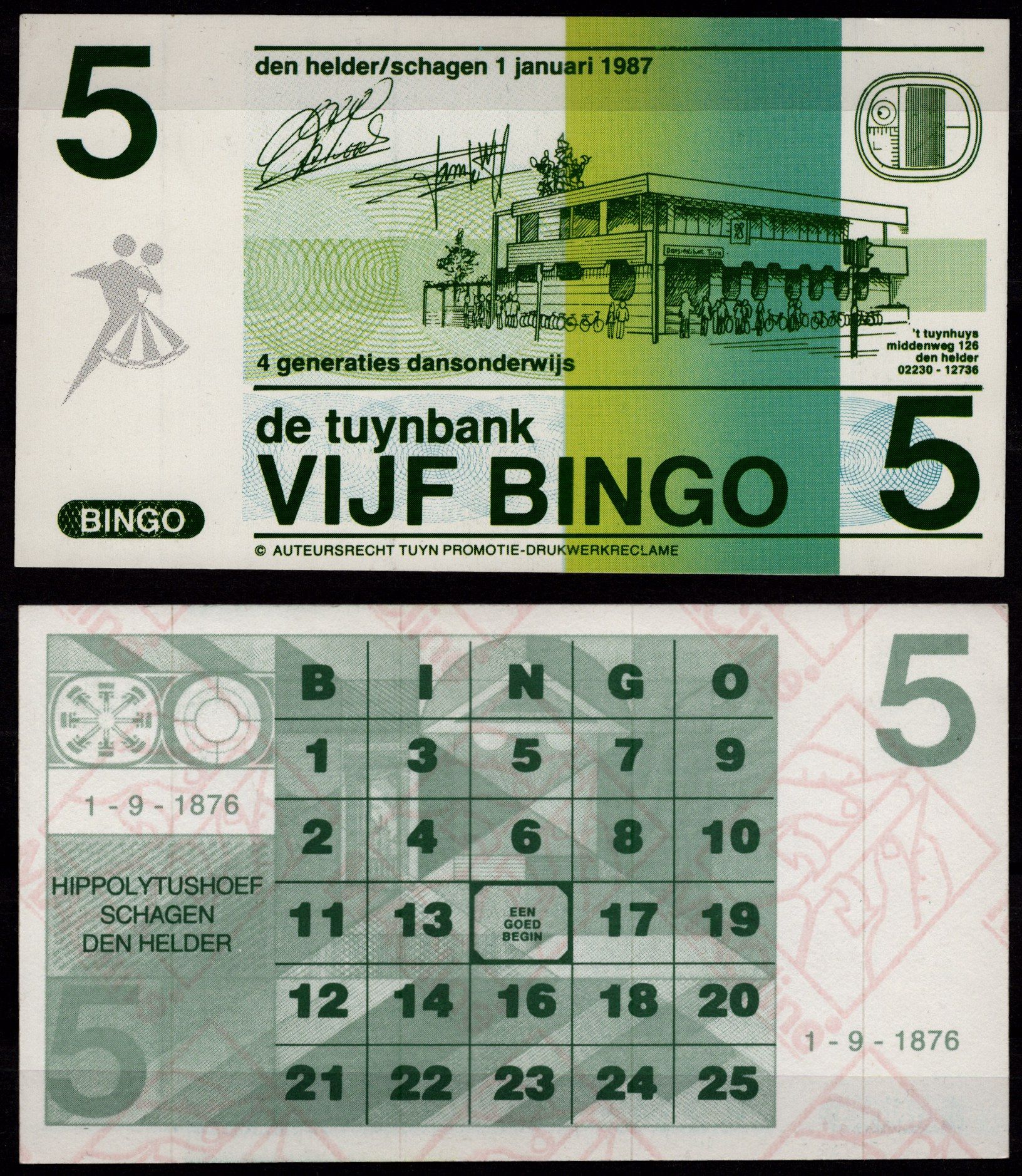 Нидерланды ND лотерейный билет картон 7457-2-2-2