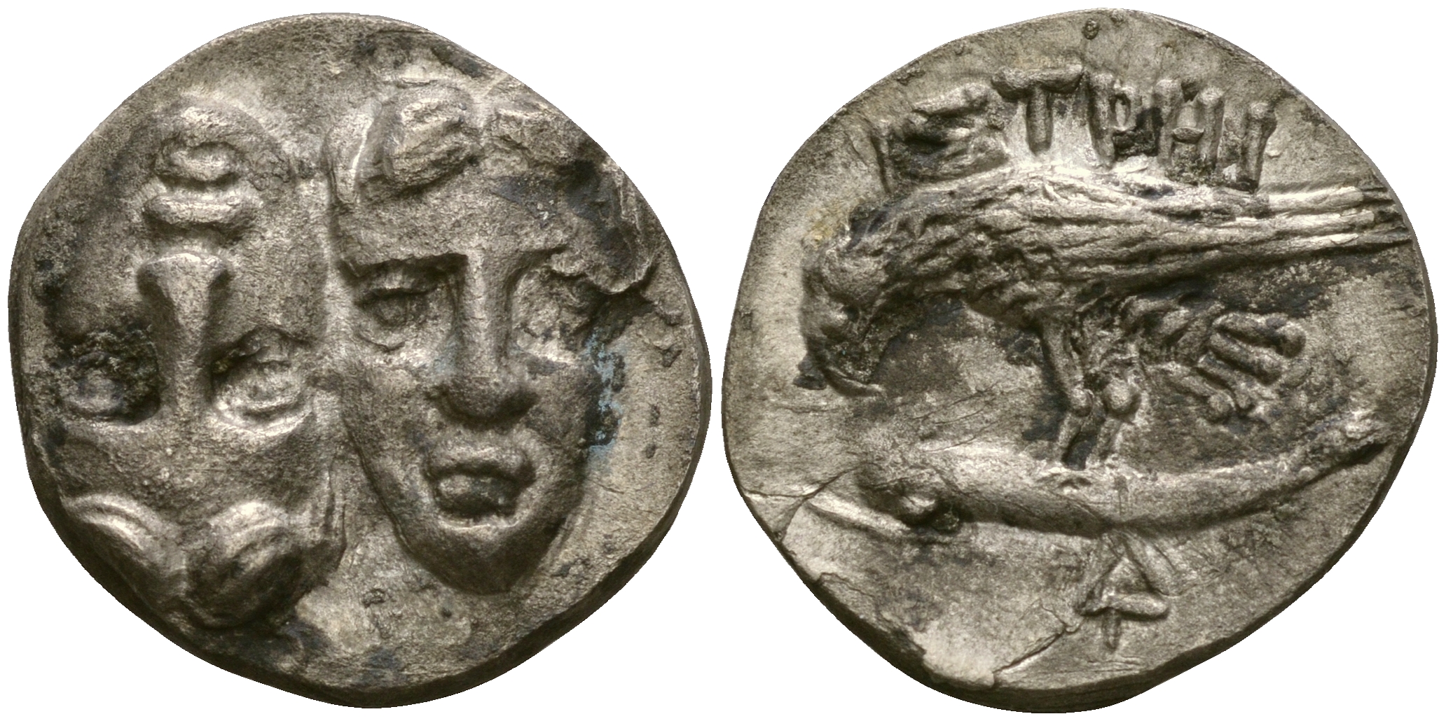 Истрия, статер, 450-400 гг до н.э., серебро 4,22 гр 270-132