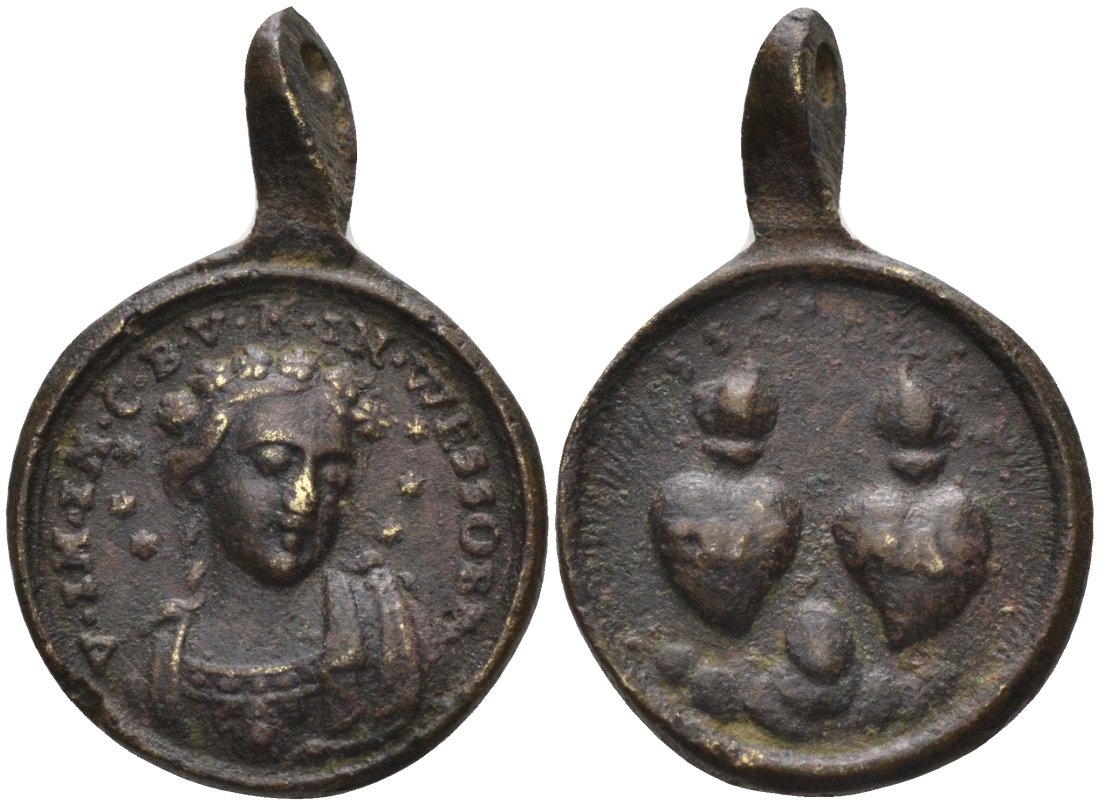 Германия религиозный жетон диаметр 18 мм., вес 4,29 гр. бронза 00-00