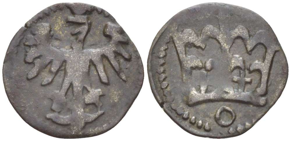 Польша 1 денарий 1492-1501 Ян I Ольбрахт Васа (1492-1501), вес 0,38 гр. серебро 1517-512