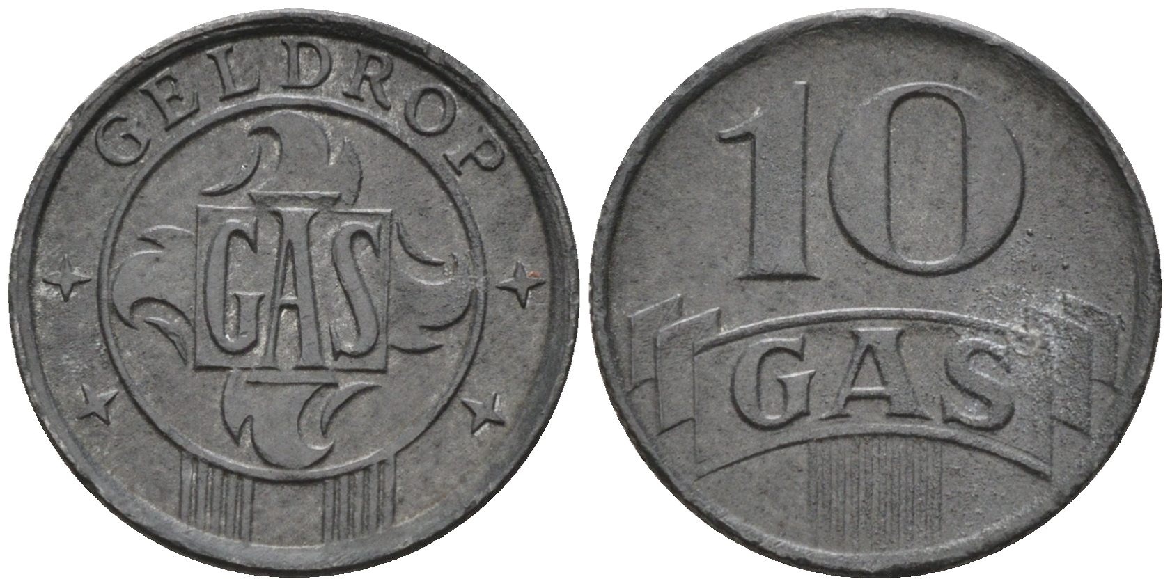 Нидерланды, Харлинген жетон на газ в 10 центов ND (1942) 4588-627