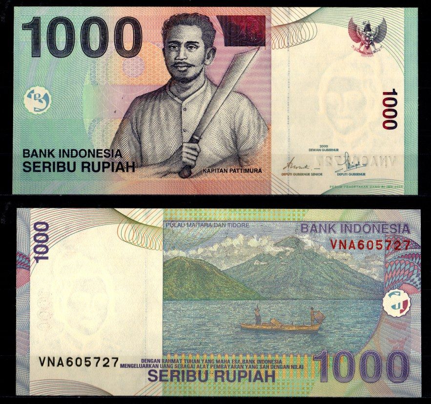 Индонезия 1000 рупий 2000 / 2006 Pick 141 g бумага UNC (пресс) 7486-50-1-2