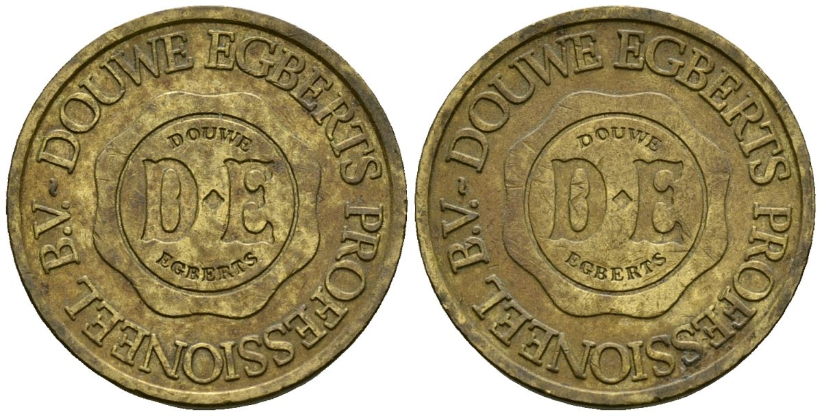 Нидерланды жетон ND жетон кофемашины - Douwe Egberts латунь 4167-356