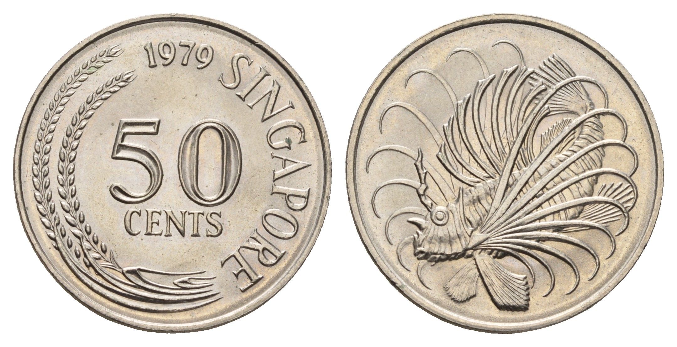 Сингапур 50 центов 1979 KM 5 медно-никель UNC 3999-231