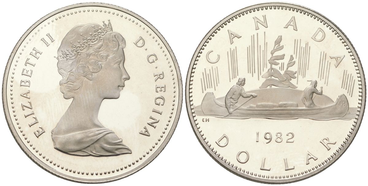 Канада 1 доллар 1982 KM 120.1 никель PROOF 1530-1433