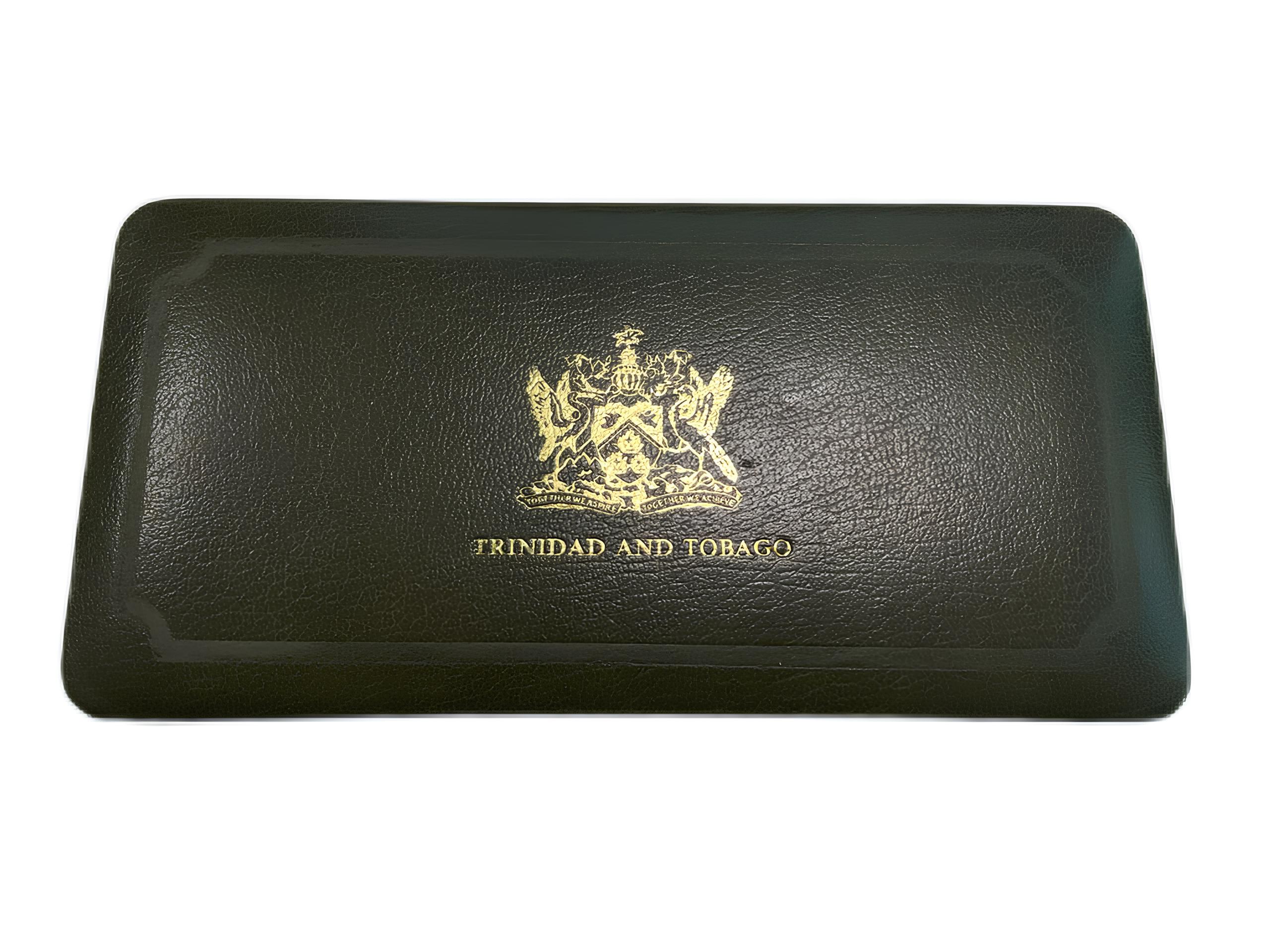 Тринидад и Тобаго набор из 8 монет 1975 в оригинальной коробке, с сертификатом KM Ps 10 PROOF 8-2-04-14