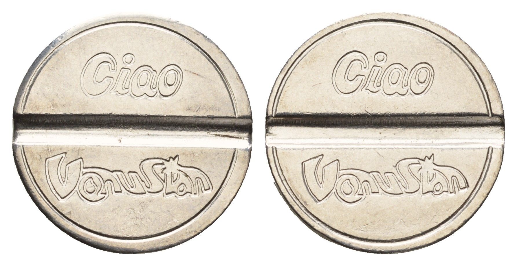 Италия, Веноза жетон на атракционы диаметр 22 мм, вес 5,8 гр нержавеющая сталь 4670-635