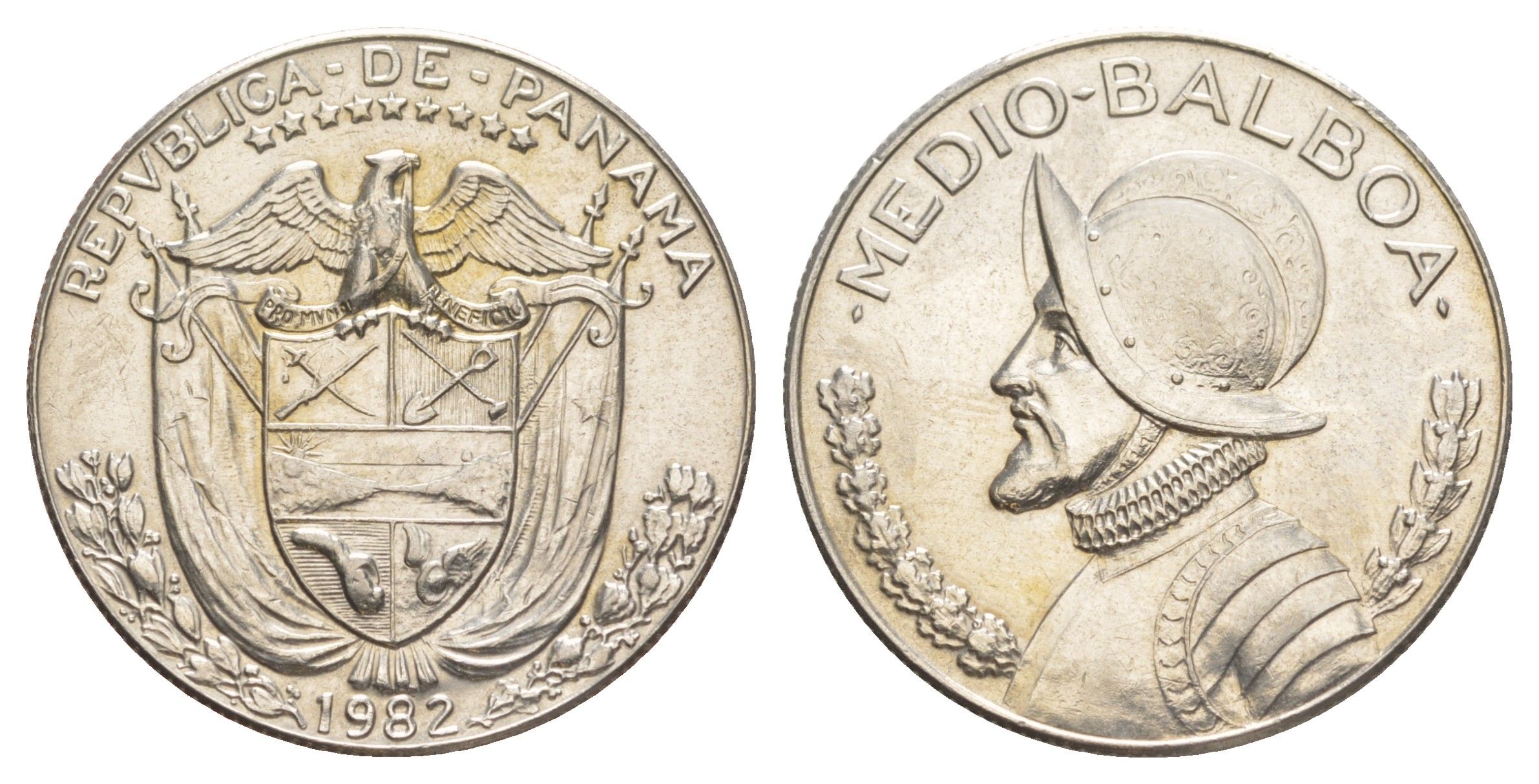 Панама 1/2 бальбоа (50 сентесимо) 1982 KM 12b медь плакированная медно-никелем 4645-122