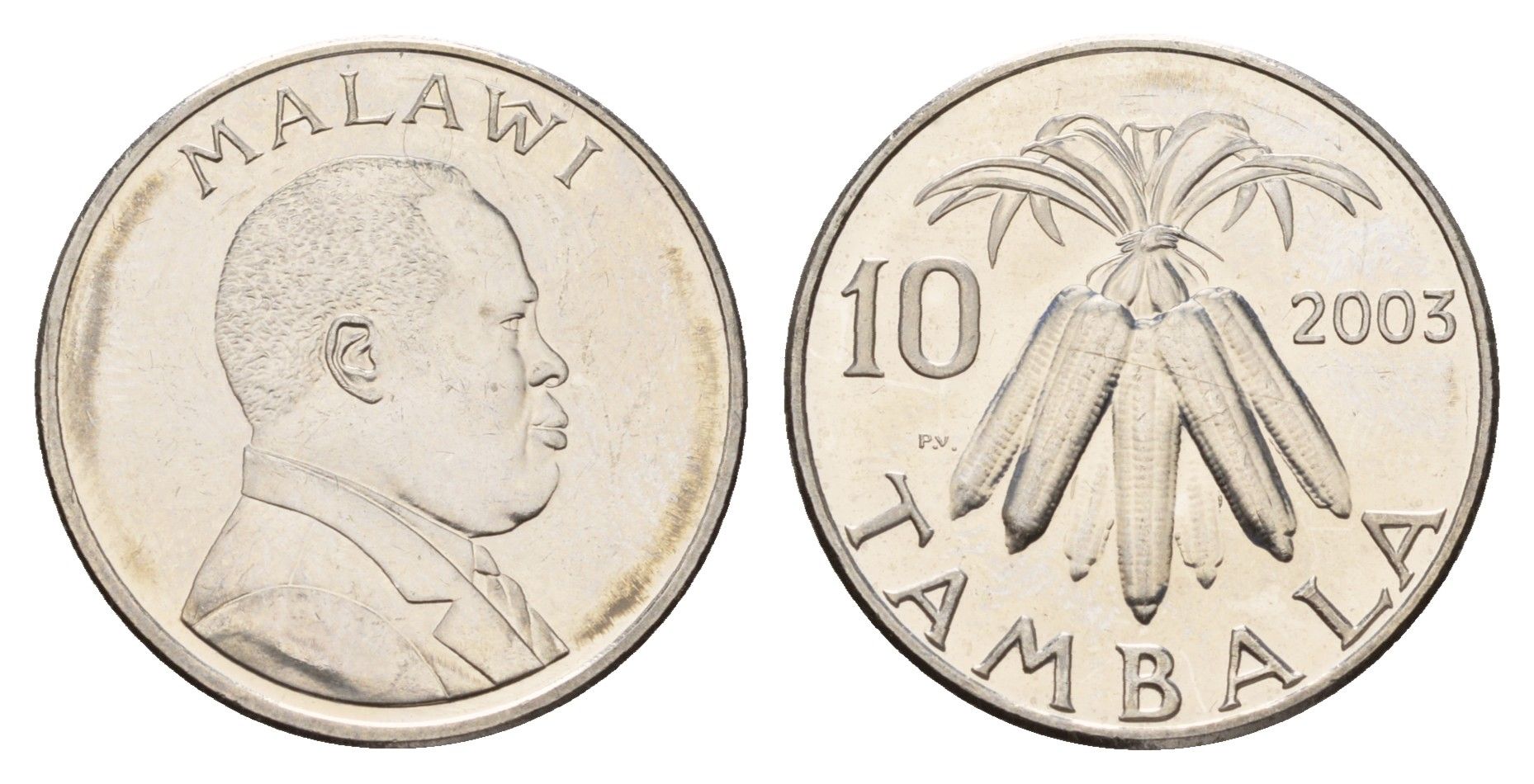 Малави 10 тамбал 2003 KM 27 сталь плакированная никелем UNC 23-1356