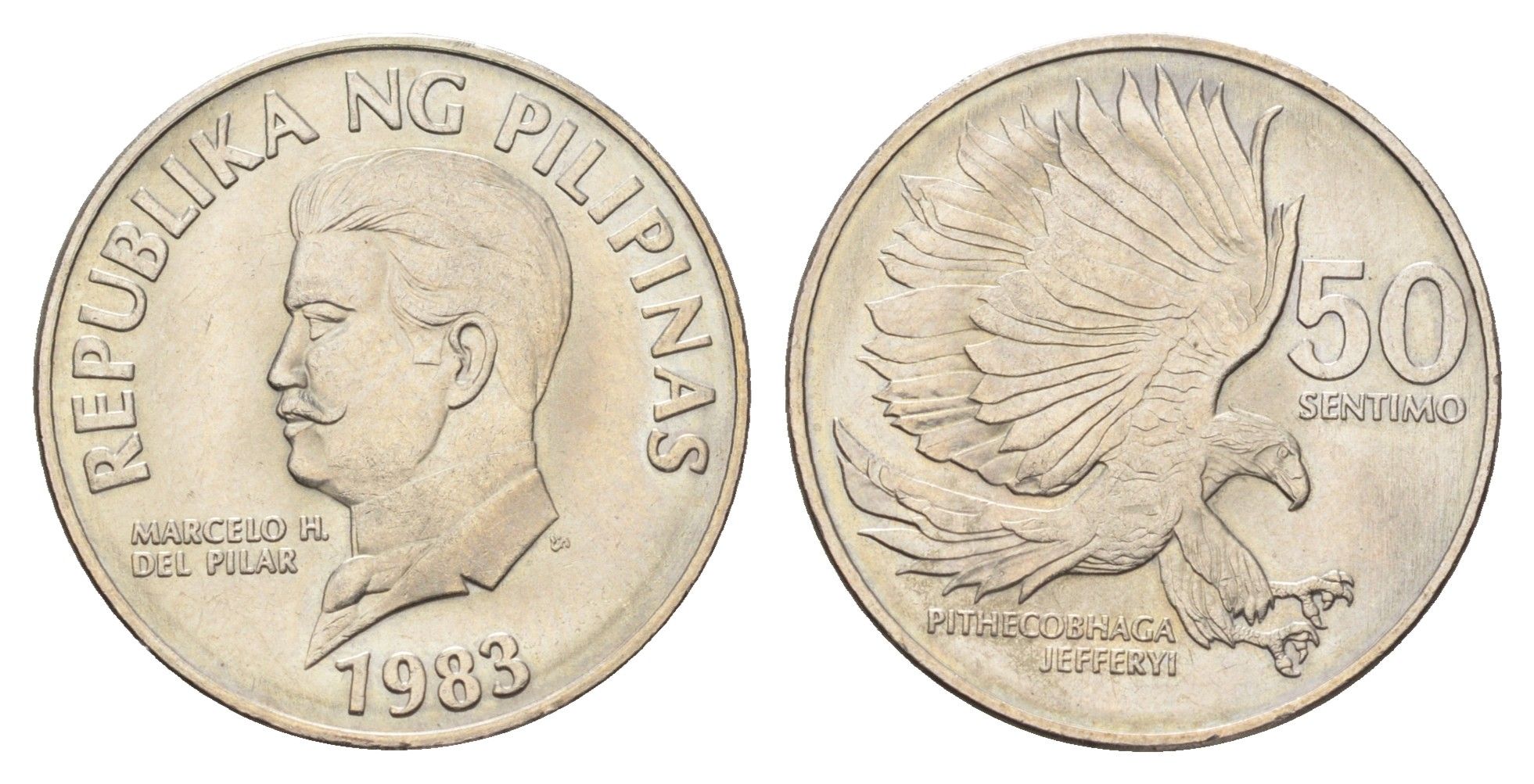 Филиппины 50 сентимо 1983 KM 242.1 медно-никель aUNC 4666-645