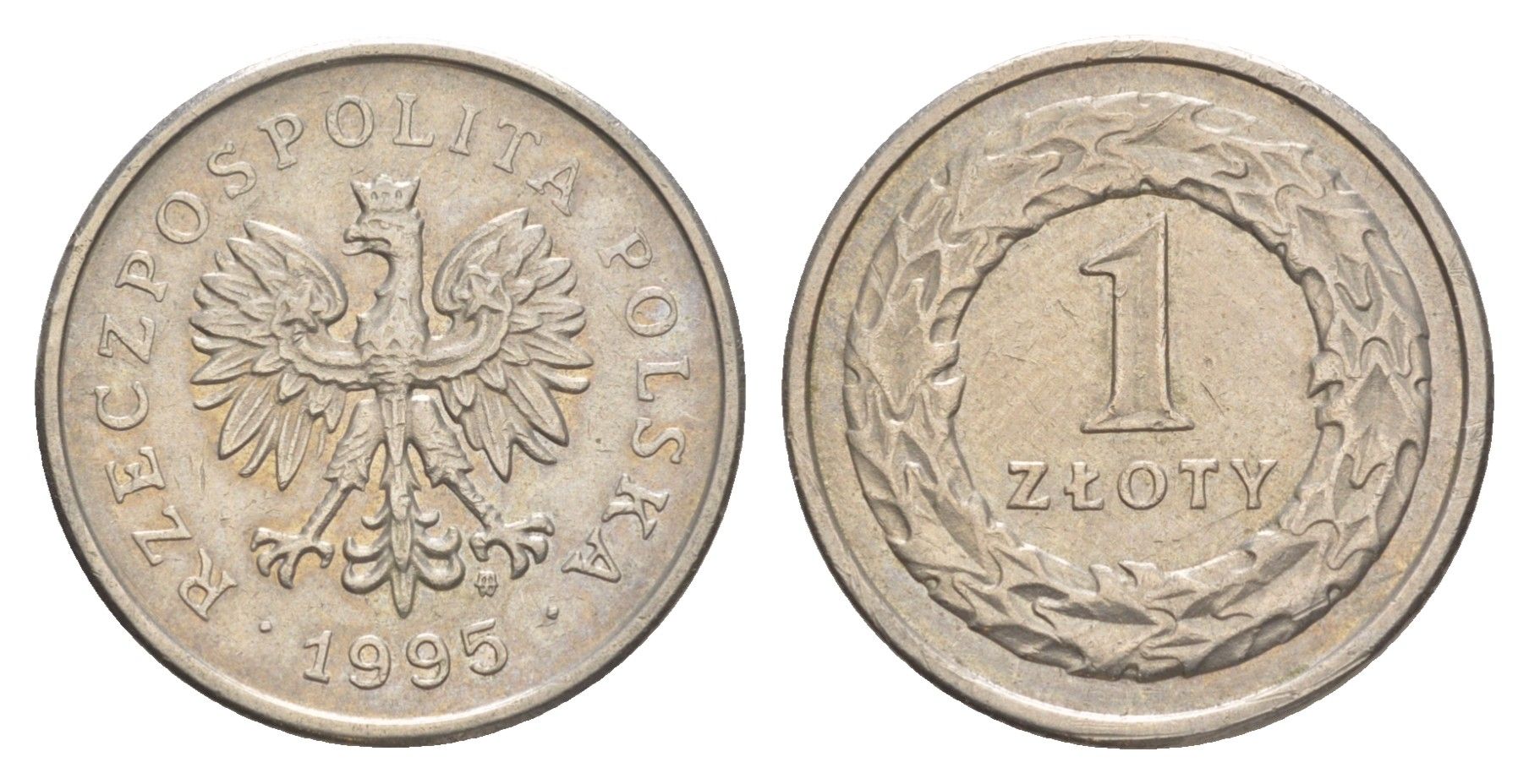 Польша 1 злотый 1995 MW Y 282 медно-никель 4647-964