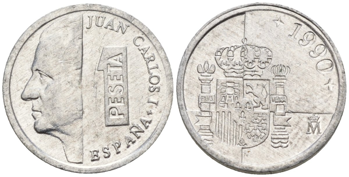 Испания 1 песета 1998 Хуан Карлос I (1975 - 2014) KM 832 алюминий 4154-517