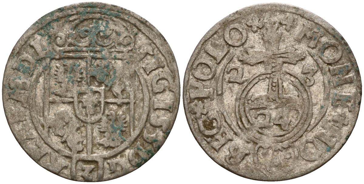 Польша 3 полкера (3 полторака - 1 крейцер) 1623 Сигизмунд III Ваза (1587-1632) Gorecki B.23 серебро 4160-113