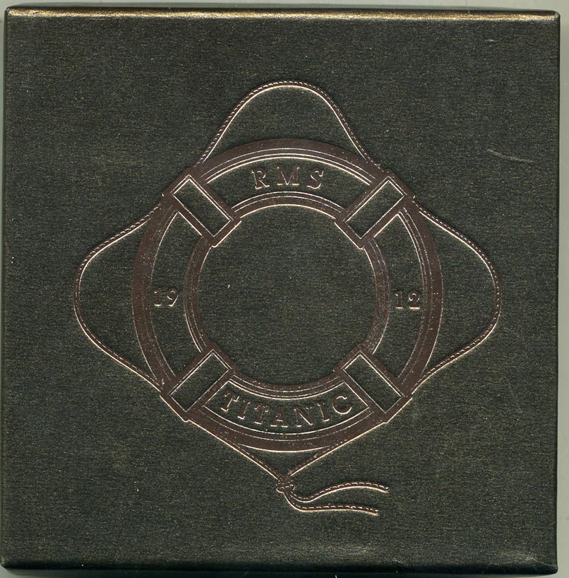 Британские Виргинские острова 2 доллара 2012 100 лет гибели Титаника, с сертификатом, в оригинальной коробке, эмаль, Титаник в ночном море, вес 42 гр., диаметр 50 мм., тираж 1000 экземпляров бронза PROOF 4-3-5-02