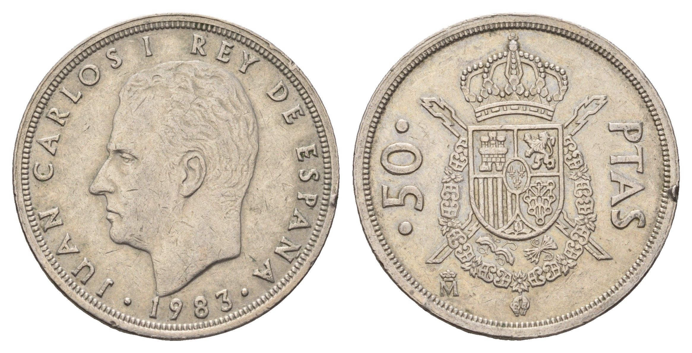Испания 50 песет 1983 Хуан Карлос I (1975-2014) KM 815 медно-никель 4137-1033