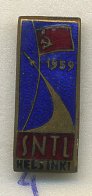 СССР ЗНАЧОК 1959 СССР (SNTL), ХЕЛЬСИНКИ, ГОРЯЧАЯ ЭМАЛЬ 7503-4-4